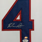 Framed In Suede Texas Rangers Nolan Ryan Autographed Signed Jersey Jsa Coa
