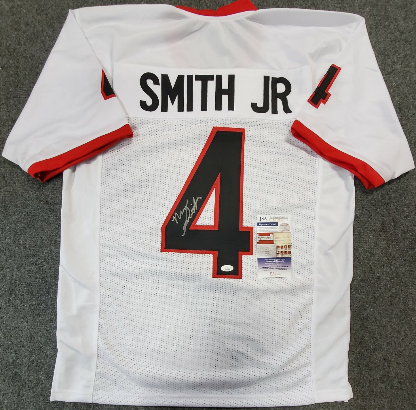 Georgia Bulldogs Nolan Smith Jr Autographed Signed Jersey Jsa Coa