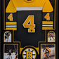 Suede Framed Boston Bruins Bobby Orr Autographed Signed Jersey Gnr Coa