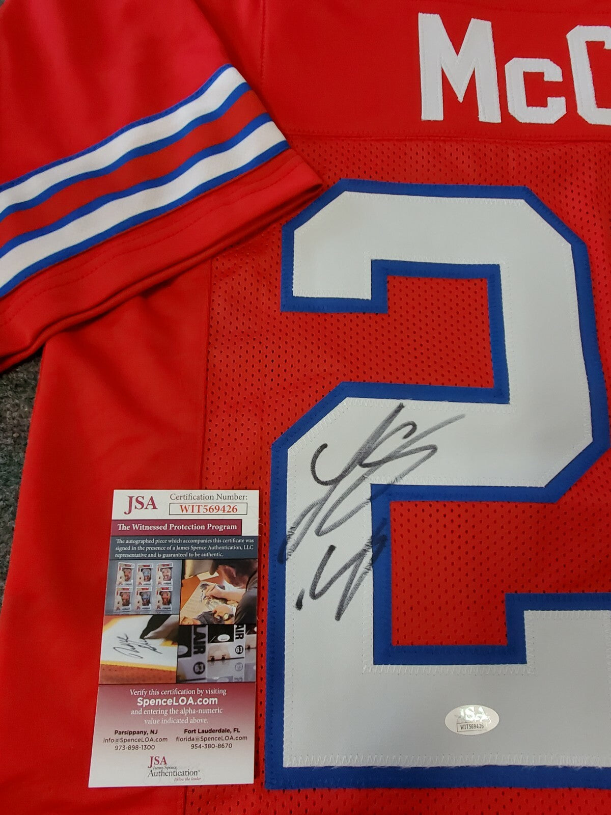 Buffalo Bills Lesean Mccoy Autographed Signed Jersey Jsa  Coa