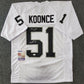 Las Vegas Raiders Malcolm Koonce Autographed Inscribed Jersey Jsa Coa