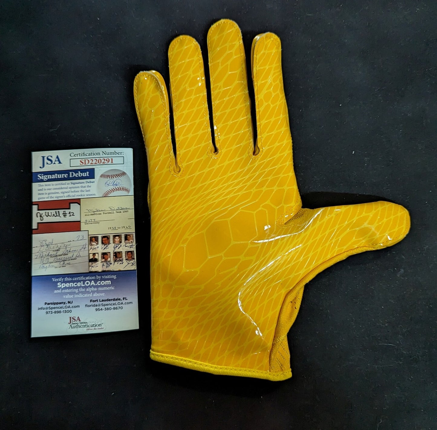 Pittsburgh Steelers Joey Porter Jr Signed Glove Jsa Coa