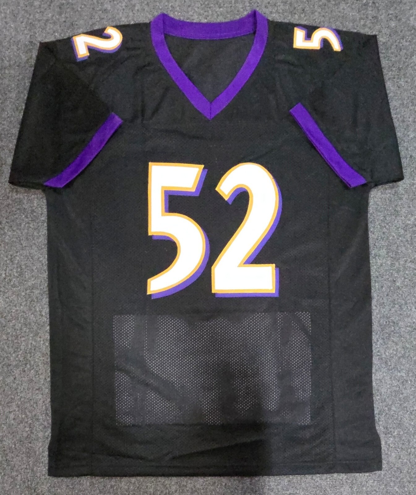 Baltimore Ravens Ray Lewis Autographed Signed Stat Jersey Beckett Holo