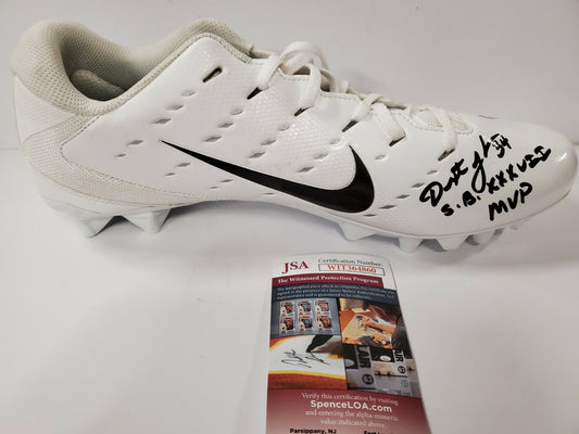 Tampa Bay Buccaneers Dexter Jackson Autographed Inscribed Nike Cleat Jsa Coa