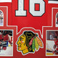 Framed Chicago Blackhawks Michel Goulet Autographed Signed Jersey Beckett Coa
