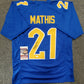 Pitt Panthers Damarri Mathis Autographed Signed Jersey Jsa Coa