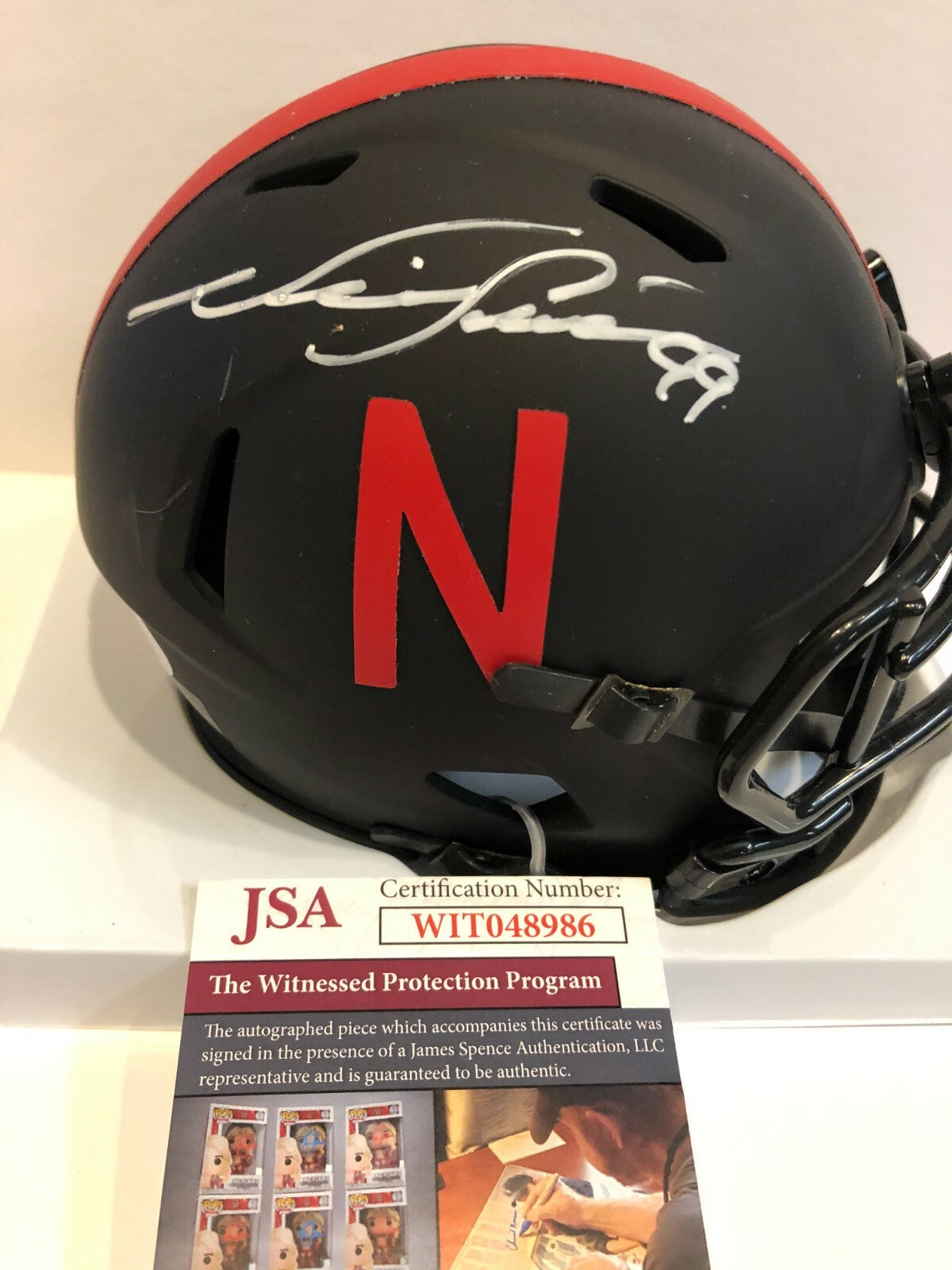 Neil Smith Autographed Signed Nebraska Cornhuskers Eclipse Mini Helmet Jsa Coa