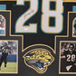 Framed Jacksonville Jaguars Fred Taylor Autographed Signed Jersey Jsa Coa
