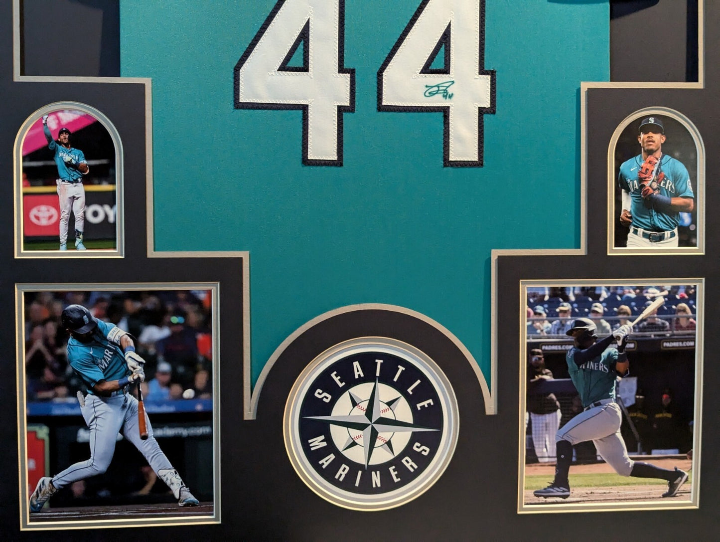 Framed Seattle Mariners Julio Rodriguez Autographed Signed Jersey Jsa Coa