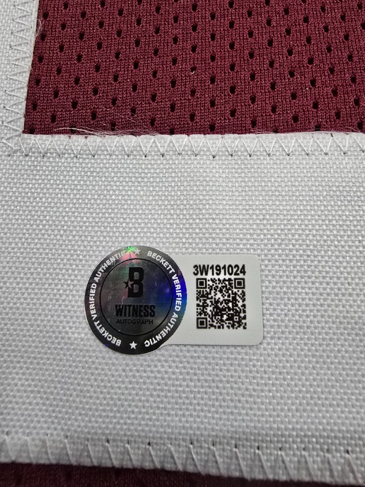 Virginia Tech Hokies Jaylin Lane Signed Autographed Football Jersey Bas Holo