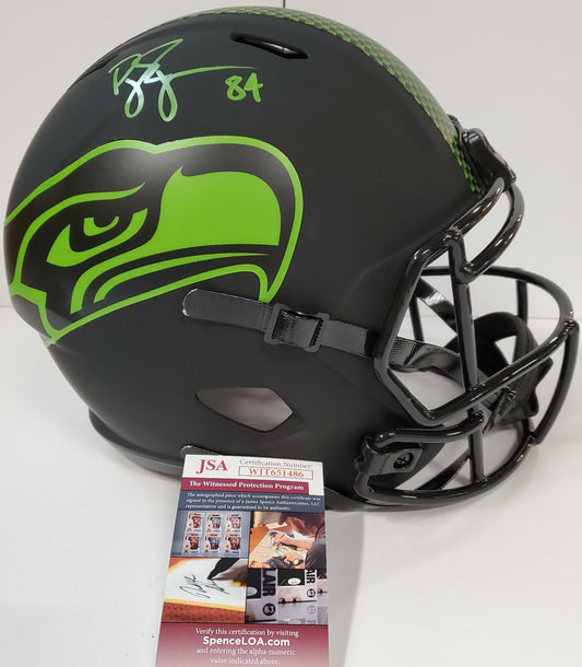 Seattle Seahawks Bobby Engram Autographed Full Sz Eclipse Replica Helmet Jsa Coa
