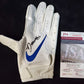 Denver Broncos Damarri Mathis Autographed Signed Glove Jsa Coa