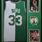 Framed Boston Celtics Larry Bird Autographed Signed Jersey Larry Bird Holo