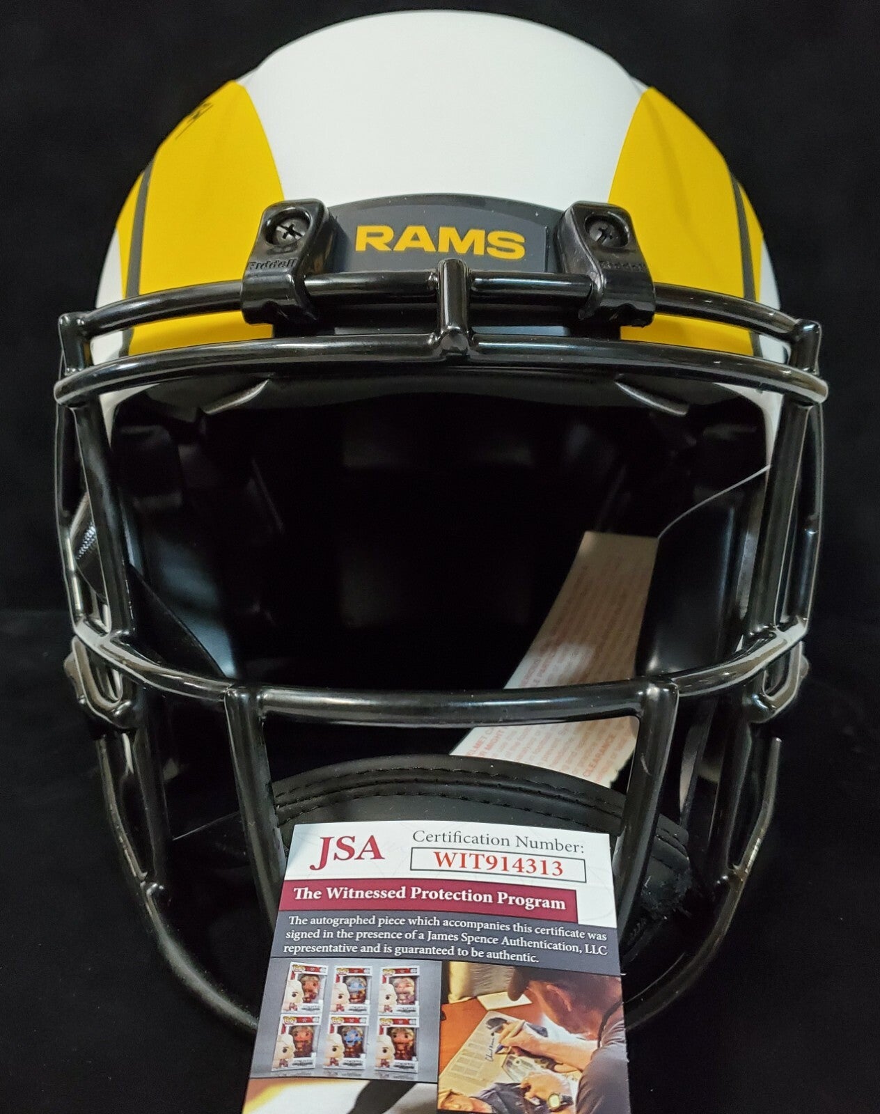 La Rams Jalen Ramsey Autograph Signed Full Size Authentic Lunar Helmet Jsa Coa