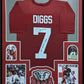 Framed Alabama Crimson Tide Trevon Diggs Autographed Signed Jersey Jsa Coa