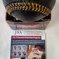 Shane Bieber Autographed Signed Black Leather Oml Baseball Jsa Coa