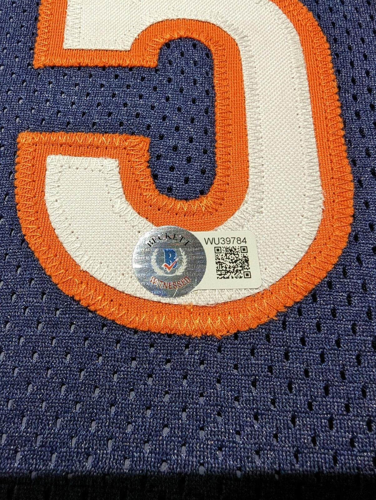 Framed Chicago Bears 3X Signed Singletary Urlacher Butkus Jersey Dual Coa