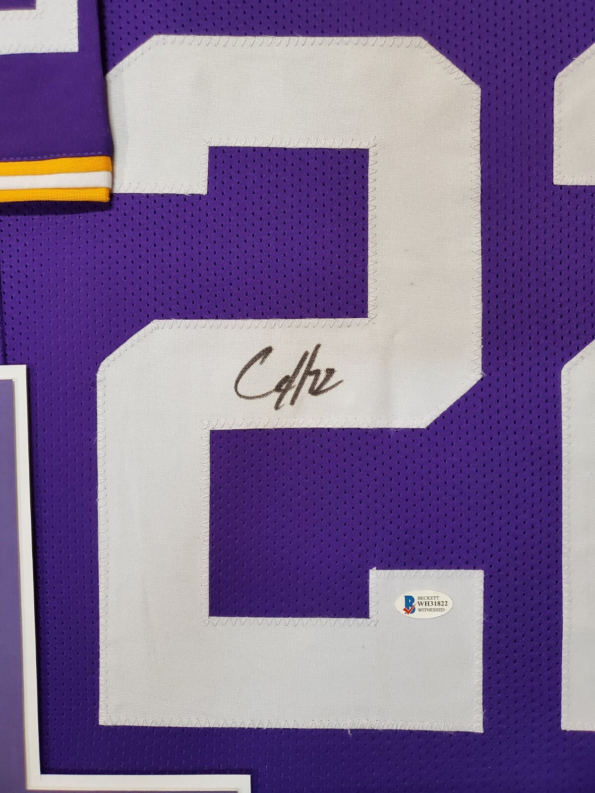 Framed Lsu Tigers Clyde Edwards-Helaire Autographed Signed Jersey Beckett Coa