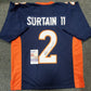 Denver Broncos Patrick Surtain Ii Autographed Signed Jersey Jsa  Coa