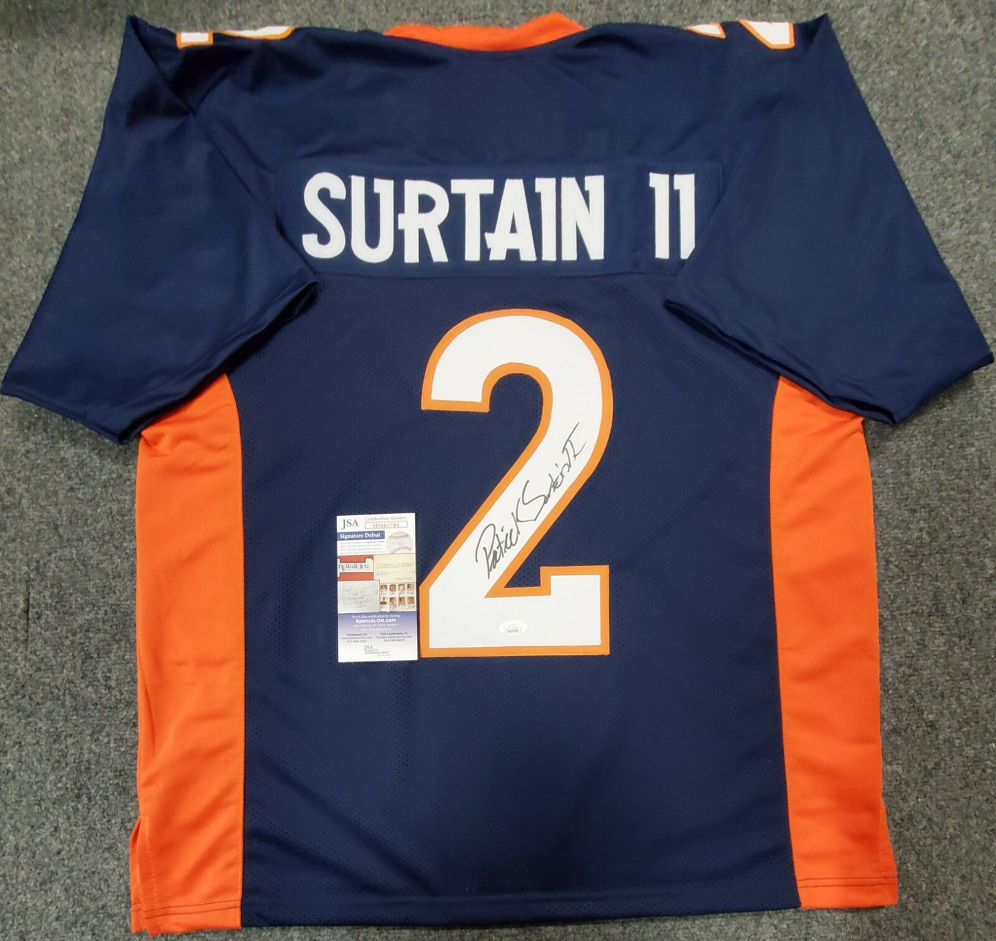 Denver Broncos Patrick Surtain Ii Autographed Signed Jersey Jsa  Coa