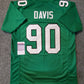 Philadelphia Eagles Jordan Davis Autographed Signed Jersey Jsa Coa
