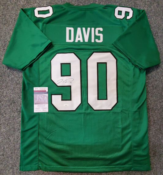 Philadelphia Eagles Jordan Davis Autographed Signed Jersey Jsa Coa