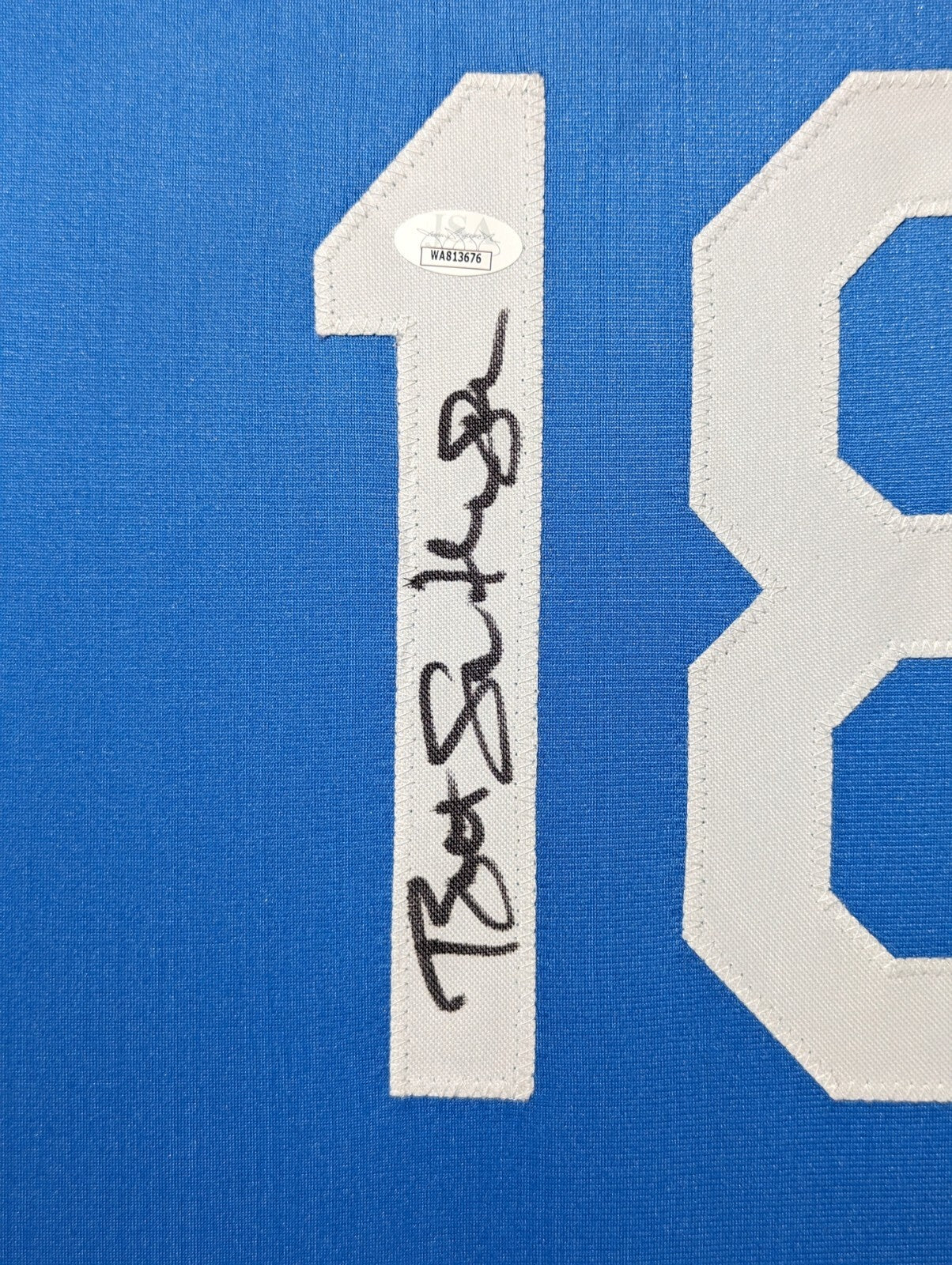 Framed Kansas City Royals Bret Saberhagen Autographed Signed Jersey Jsa Coa