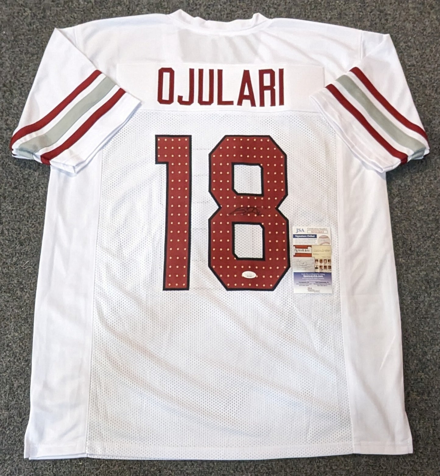 Arizona Cardinals Bj Ojulari Autographed Signed Jersey Jsa Coa