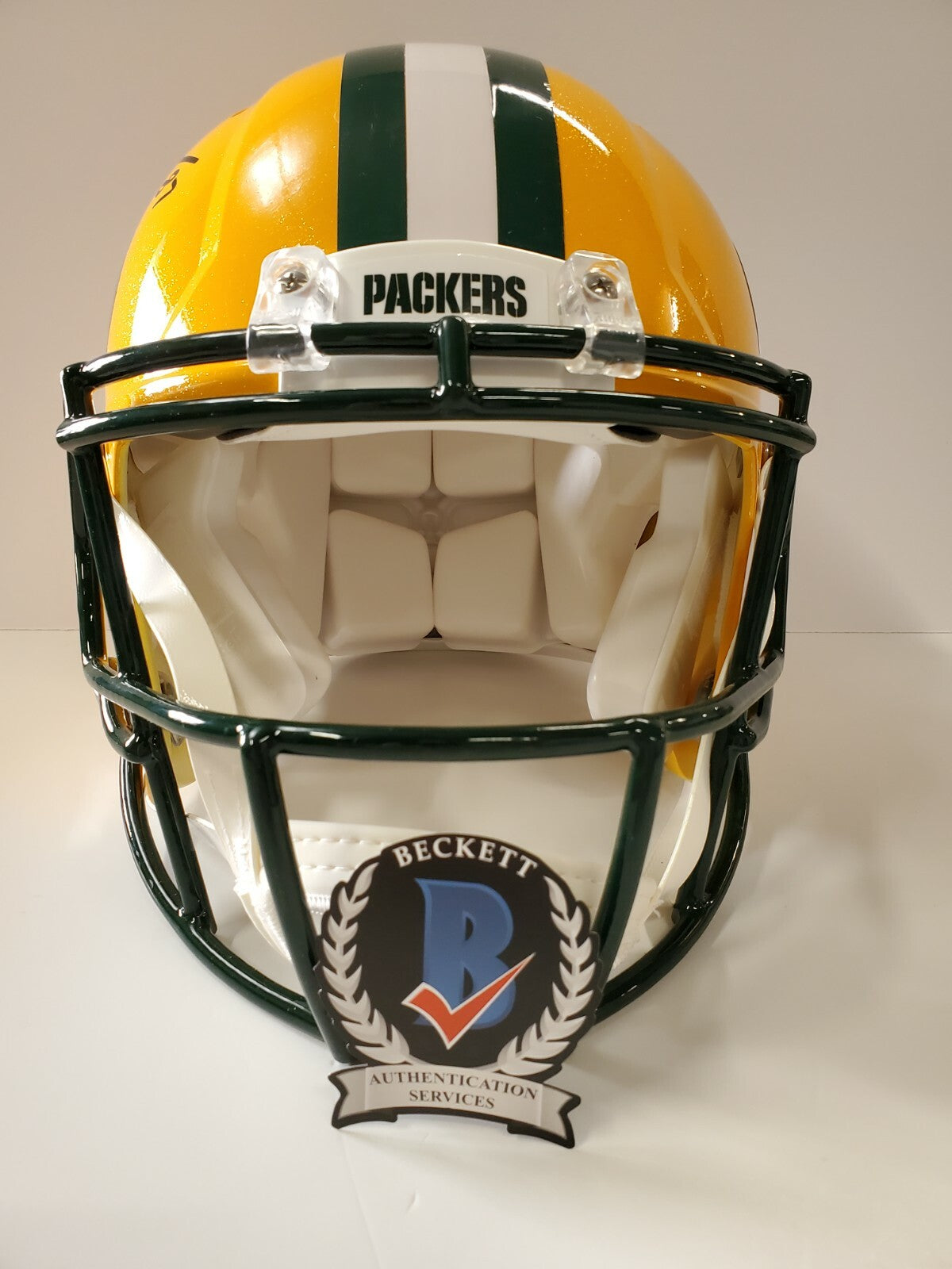 Green Bay Packers Jordy Nelson Signed Full Size Speed Auth Helmet Beckett Coa