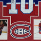 Framed Montreal Canadiens Guy Lafleur Autographed Signed Jersey Jsa Coa
