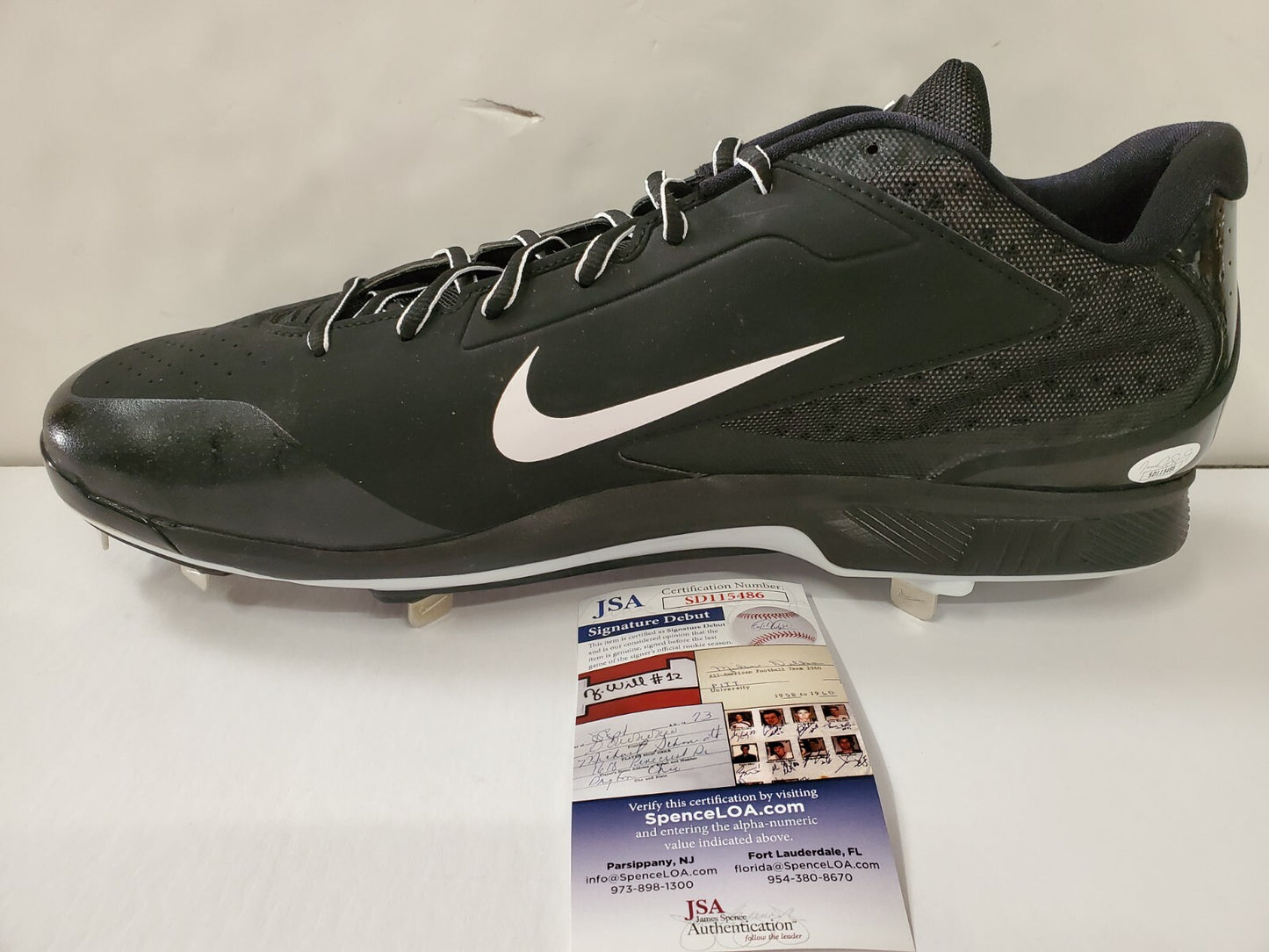 Oswald Peraza Autographed Signed Cleat Jsa Coa