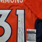 Denver Broncos Justin Simmons Autographed Signed Jersey Jsa  Coa
