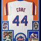 MVP Authentics Framed New York Mets David Cone Autographed Signed Jersey Beckett Holo 495 sports jersey framing , jersey framing