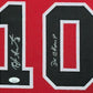 Framed Chicago Bulls Bj Armstrong Autographed Signed Inscribed Jersey Jsa Coa