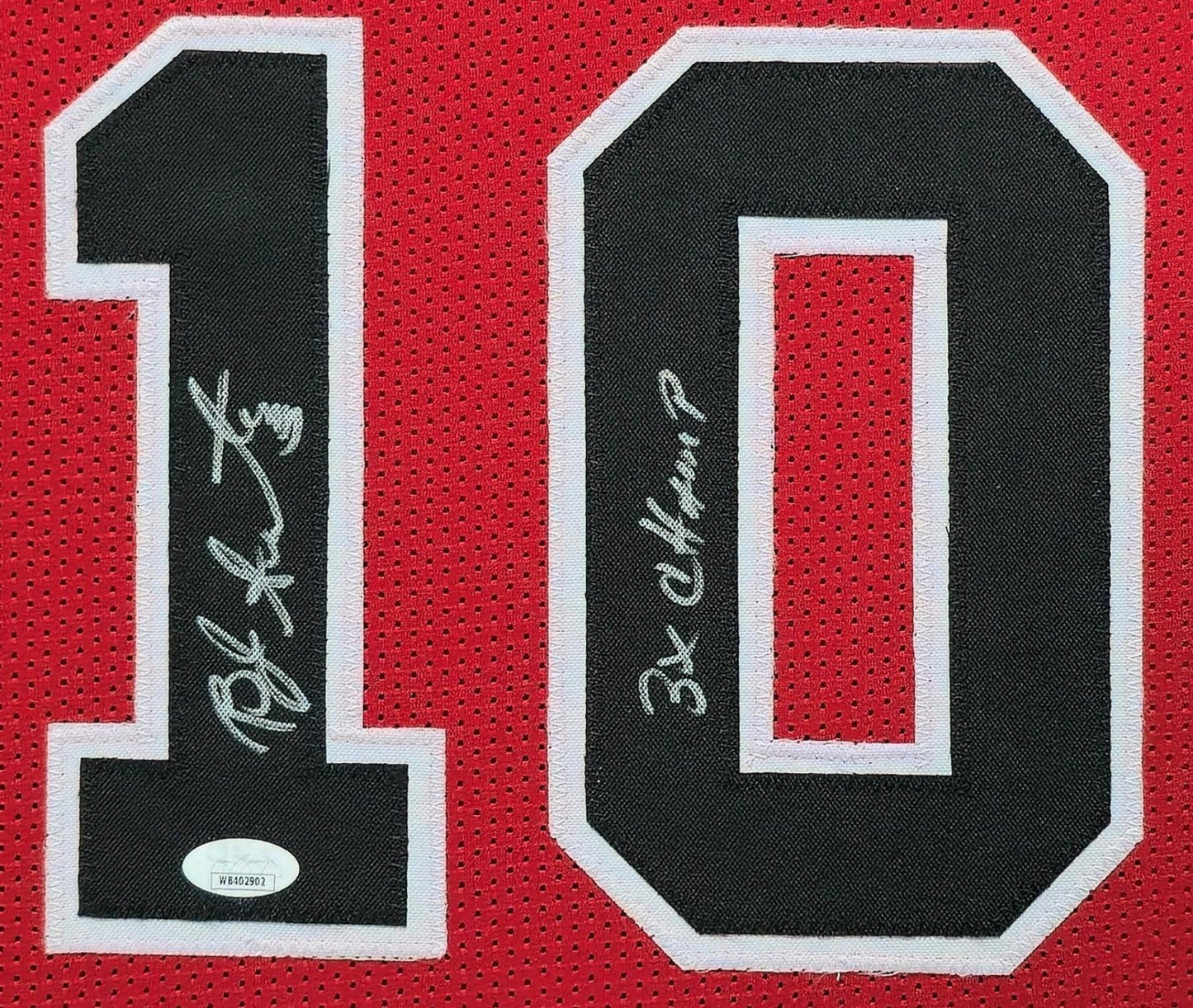 Framed Chicago Bulls Bj Armstrong Autographed Signed Inscribed Jersey Jsa Coa