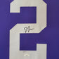 Framed Lsu Tigers Justin Jefferson Autographed Signed Jersey Jsa Coa