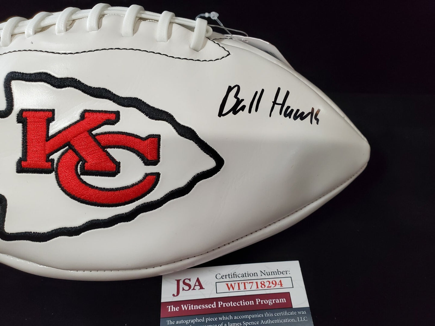 Kansas City Chiefs L'jarius Sneed Autographed Inscribed Logo Football Jsa Coa