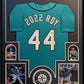 MVP Authentics Framed Seattle Mariners Julio Rodriguez "2022 Roy" Autographed Jersey Jsa Coa 675 sports jersey framing , jersey framing