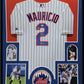 Framed New York Mets Ronny Mauricio Autographed Signed Jersey Jsa Coa