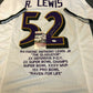 Baltimore Ravens Ray Lewis Autographed Signed Stat Jersey Jsa  Coa