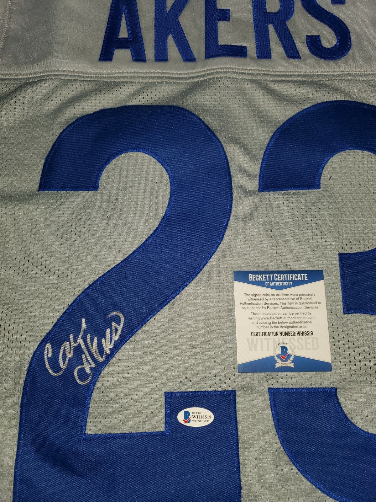 Los Angeles Rams Cam Akers Autographed Signed Jersey Beckett Coa