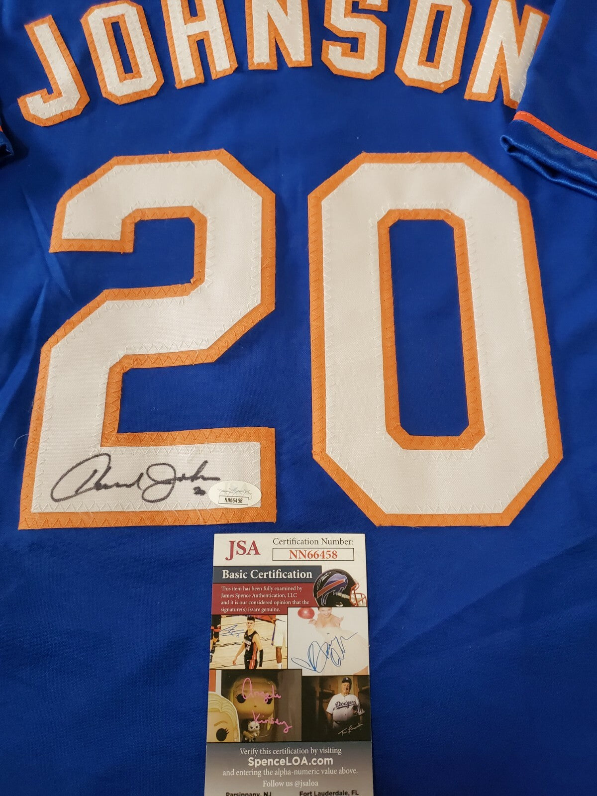New York Mets Howard Johnson Autographed Signed Jersey Jsa  Coa
