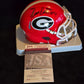 Georgia Bulldogs Nolan Smith Jr Autographed Signed W/#4 Mini Helmet Jsa Coa