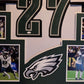 Framed Philadelphia Eagles Quinyon Mitchell Autographed Signed Jersey Jsa Coa