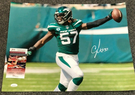 New York Jets Cj Mosley Autographed Signed 16X20 Photo Jsa  Coa