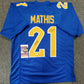 Pitt Panthers Damarri Mathis Autographed Signed Inscribed Jersey Jsa Coa