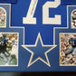 Framed Dallas Cowboys Ed "Too Tall" Jones Autographed Signed Jersey Jsa Coa