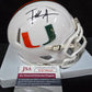 Miami Hurricanes Frank Gore Autographed Signed Speed Mini Helmet Jsa Coa