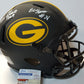 Green Bay Packers Eric Stokes Signed Insc Full Size Eclipse Authentic Helmet Jsa