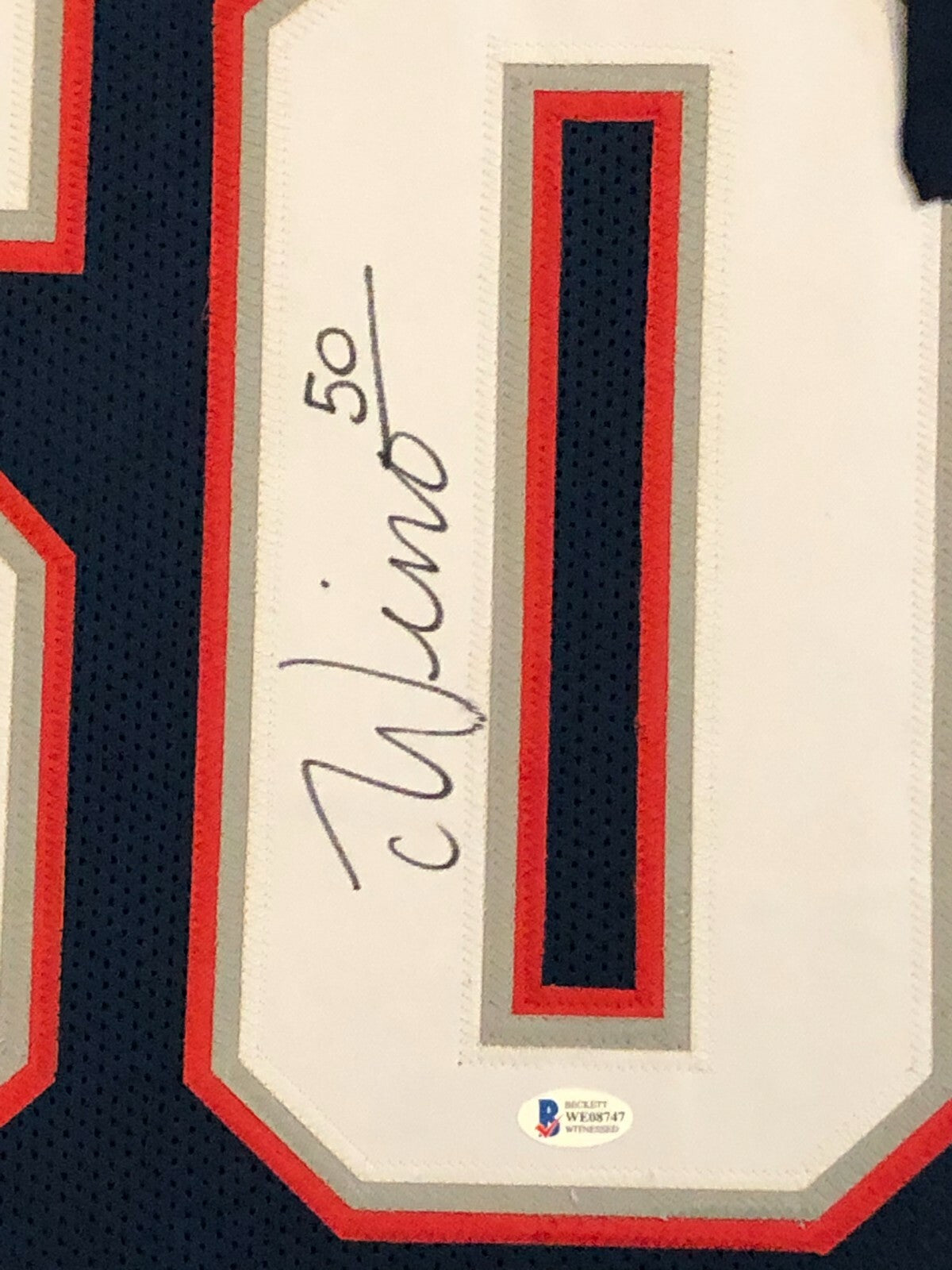 Framed New England Patriots Chase Winovich Autographed Signed Jersey Bas Coa